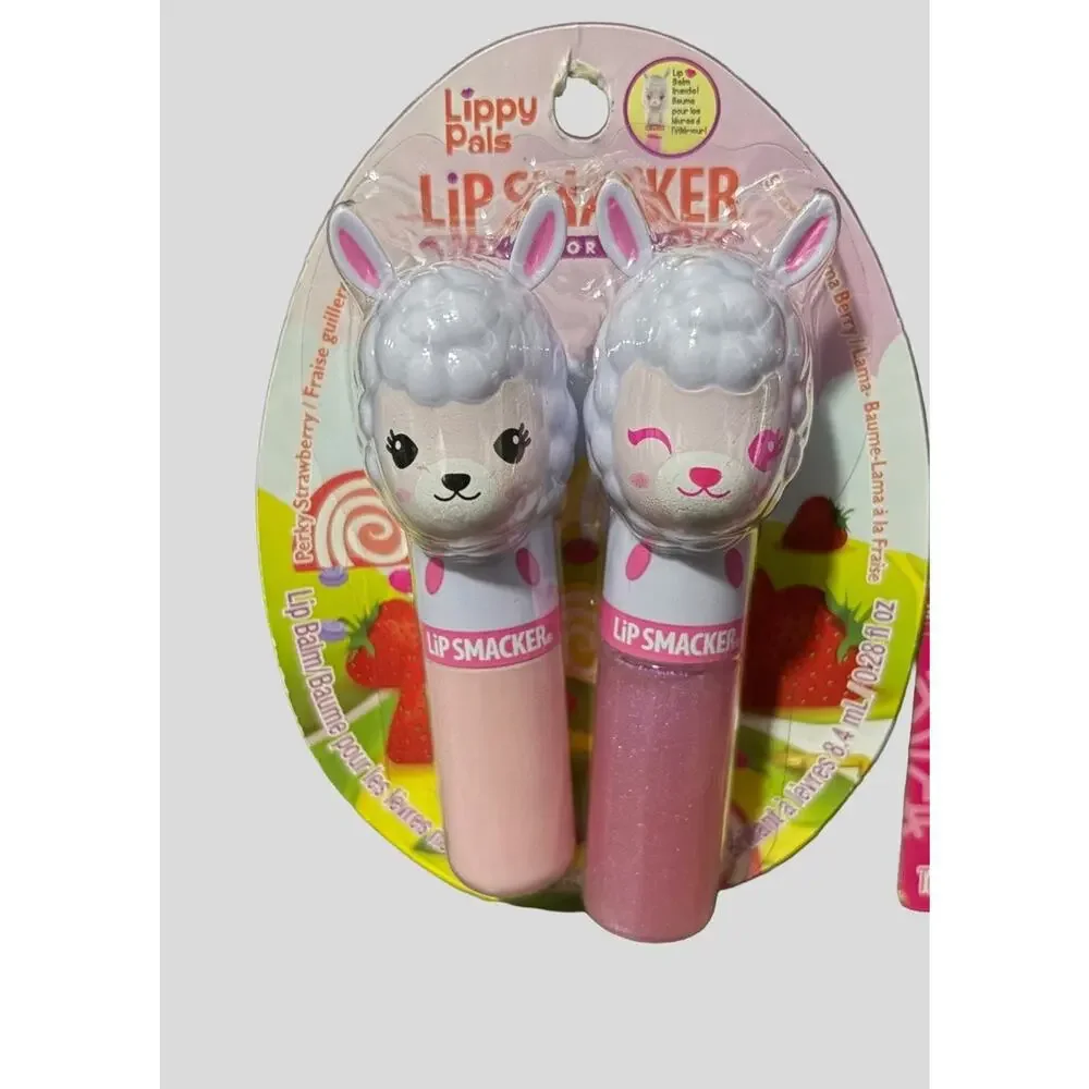 Lip Smacker Lippy Pals Bundle Panda Unicorn Llama Balm & Gloss Berry Strawberry